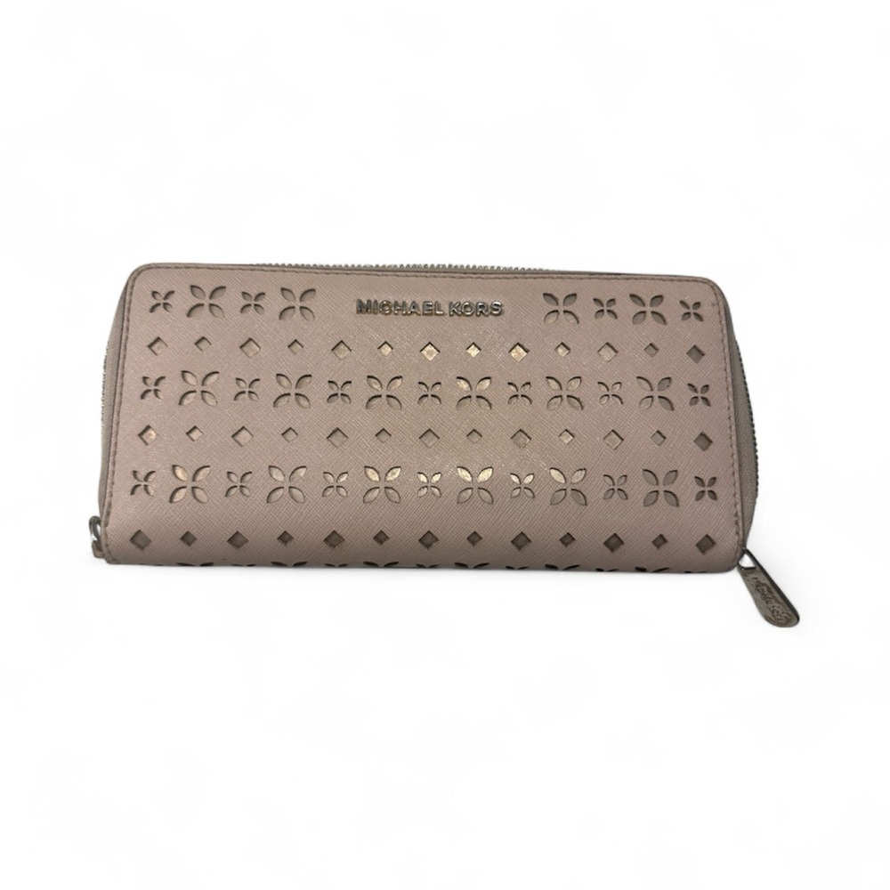 Michael Kors Perforated Beige Wallet